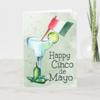 Margarita con bandera mexicana por el Cinco de May