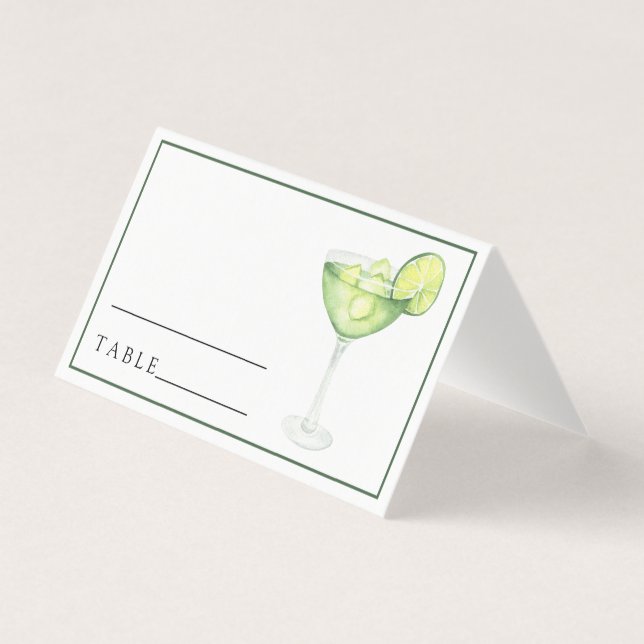 Tarjeta Margarita, la receta de la novia. (Anverso)