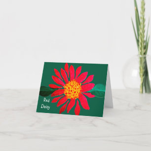 Tarjeta Margarita Roja 