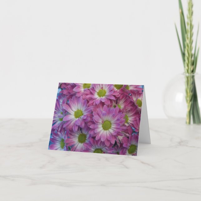 Tarjeta Margarita rosada Notecards (Anverso)