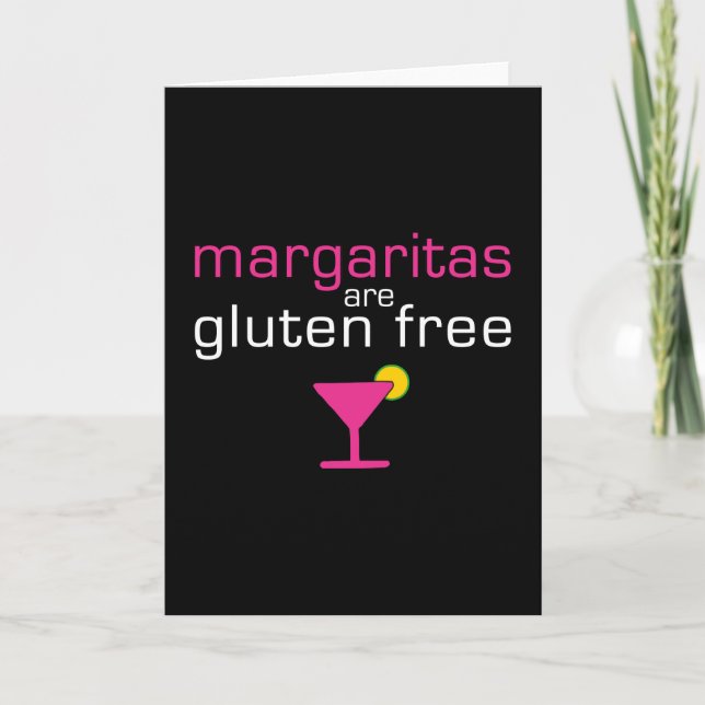 Tarjeta Margaritas are Gluten Free (Anverso)