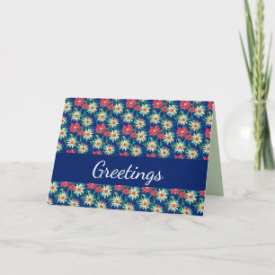 Tarjeta Margaritas blancas y rosas