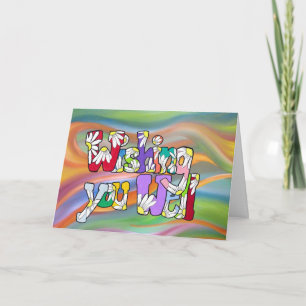 Tarjeta Margen de la habitación: Get Well Card