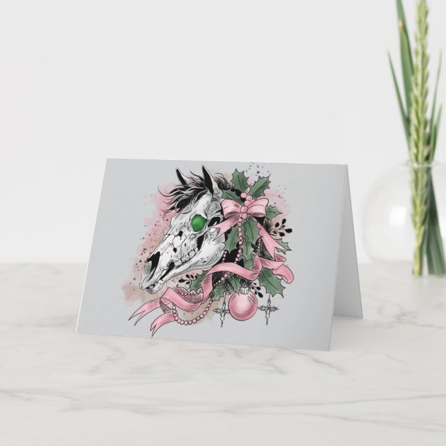 Tarjeta Mari Lwyd (Anverso)