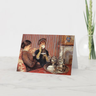 Tarjeta Maria Cassatt- el té