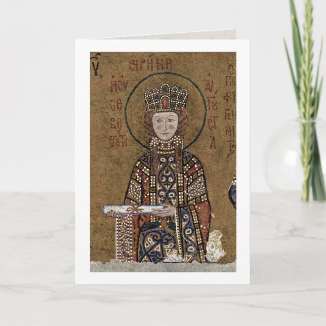 Tarjeta Maria Enthroned con Cristo del fabricante de (Anverso)