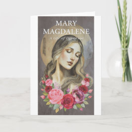TARJETA MARÍA MAGDALENA UNA VIDA DE DEVOCIÓN