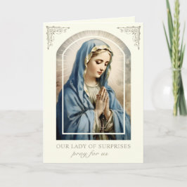 Tarjeta María Nuestra Señora de las Sorpresas Oración Cató