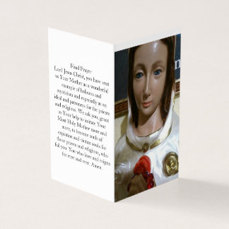 Tarjeta Maria Rosa Mystica Preyer Card
