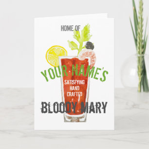 Tarjeta María sangrienta personalizada