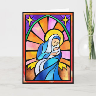 Tarjeta Maria y niño
