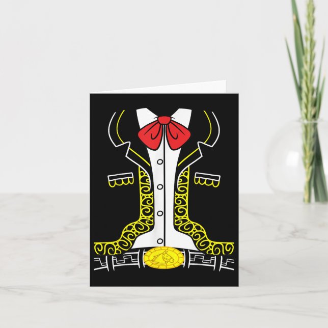 Tarjeta Mariachi mexicana, Charro Cinco De Mayo (Anverso)