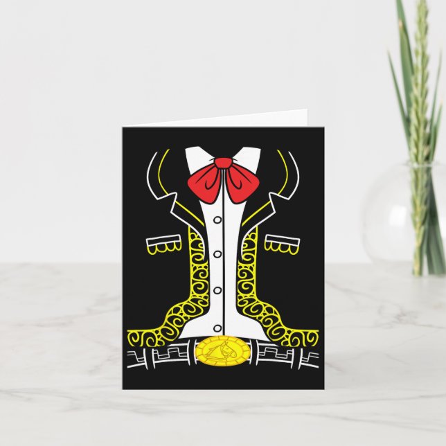 Tarjeta Mariachi Mexicano Divertido Cinco De Mayo (Anverso)