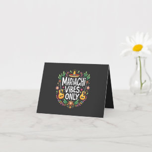 Tarjeta Mariachi solo vibra a los amantes de la música sax