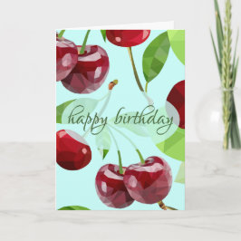 Tarjeta Marian Cherry Birthday