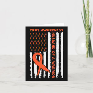 Tarjeta Marido De Un Guerrero Crps Conciencia Mes Naranja