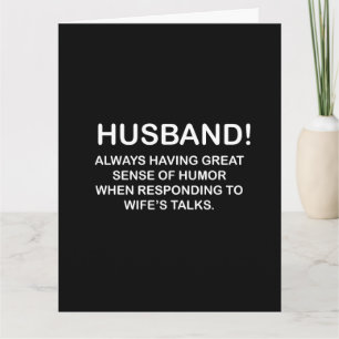 Tarjeta Marido Esposo Cita Divertido Marido