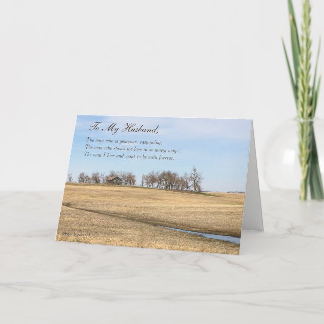 Tarjeta Marido feliz del día de padre, casa vieja #2H de (Anverso)