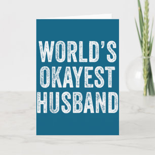 Tarjeta Marido más o menos del mundo día del padre papá an