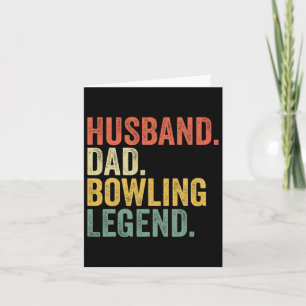Tarjeta Marido Papá Leyenda de Bolos Día del Padre Bolos P