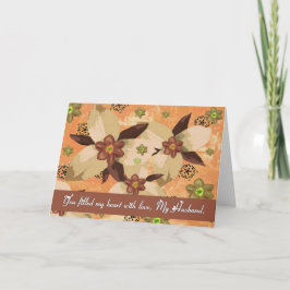 Tarjeta Marido - Último adiós / Adiós - Floral