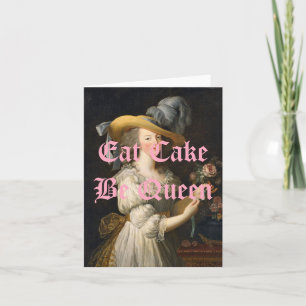 Tarjeta Marie Antoinette Come Cake Be Queen