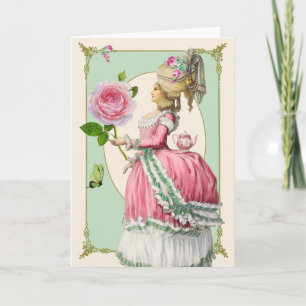 Tarjeta Marie Antoinette con Rosa