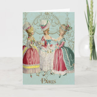 Tarjeta Marie Antoinette, damas de París francesas