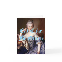 Marie Antoinette Eat Cake Be Queen Blue Textos