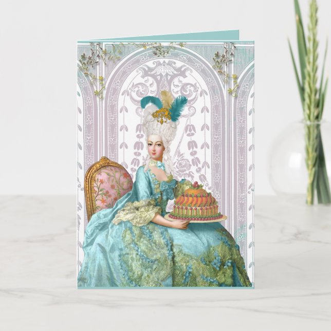 Tarjeta Marie Antoinette en Aqua (Anverso)