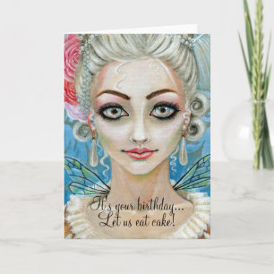 Tarjeta Marie Antoinette Faerie, es tu cumpleaños......