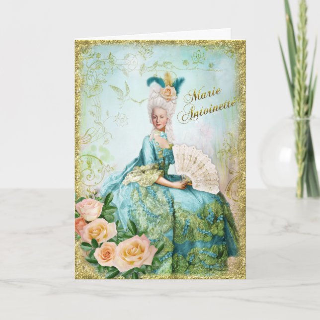 Tarjeta Marie Antoinette  Greeting Card Emerald garden (Anverso)