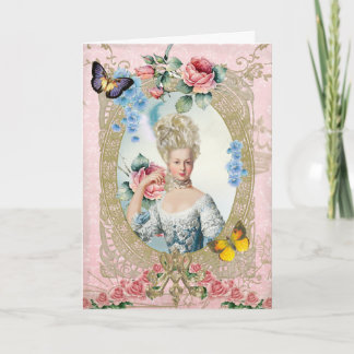 Tarjeta Marie Antoinette Greeting Card Rose of Versailles