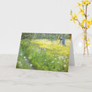 Tarjeta Marie Krøyer en el jardín en Skagen-PS Kroyer