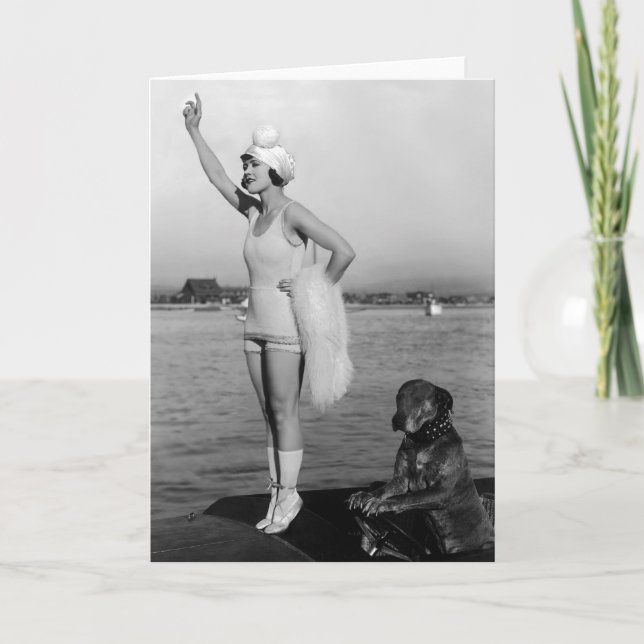 Tarjeta Marie Prevost Con Foto De Teddy (Anverso)