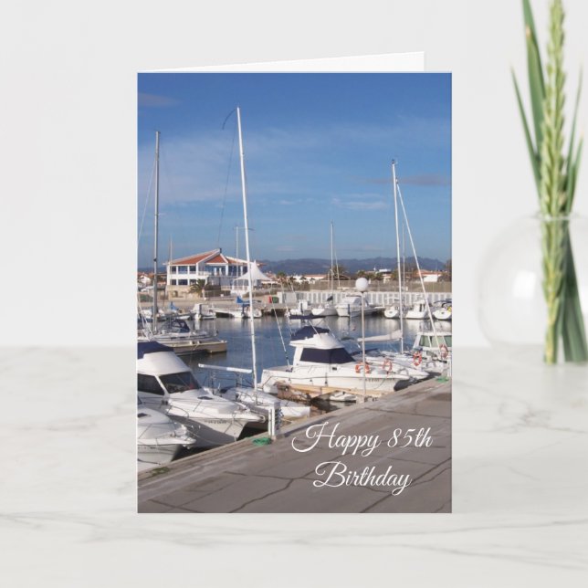 Tarjeta Marina Personalizada 85º cumpleaños (Anverso)