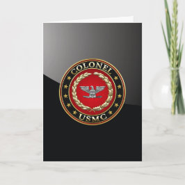 Tarjeta Marines Estadounidenses: Coronel (USMC Col) [3D]