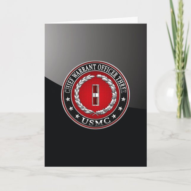 Tarjeta Marines estadounidenses: Orden principal tres (USM (Anverso)