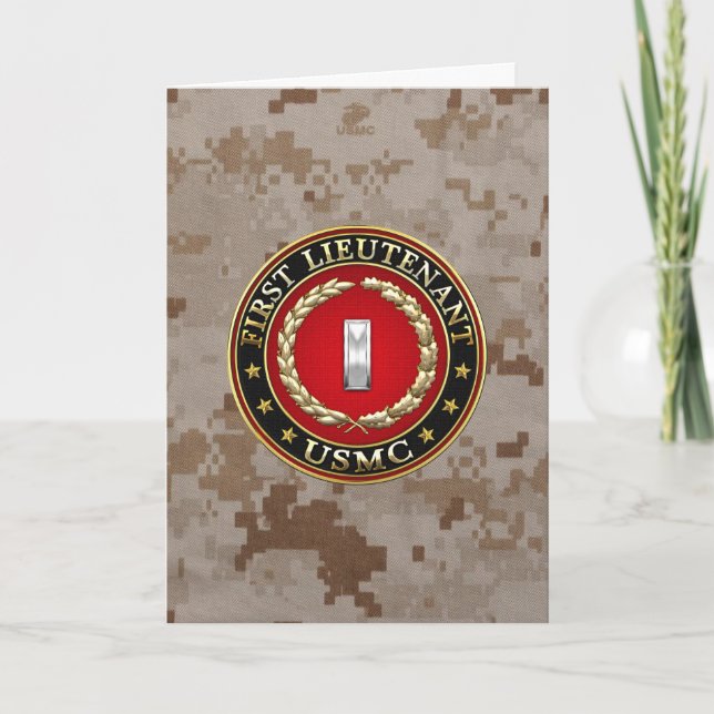 Tarjeta Marines Estadounidenses: Primer Teniente (USMC 1st (Anverso)