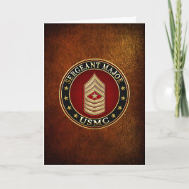 Tarjeta Marines Estadounidenses: Sargento Mayor (USMC SgtM