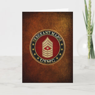 Tarjeta Marines Estadounidenses: Sargento mayor (USMC SgtM