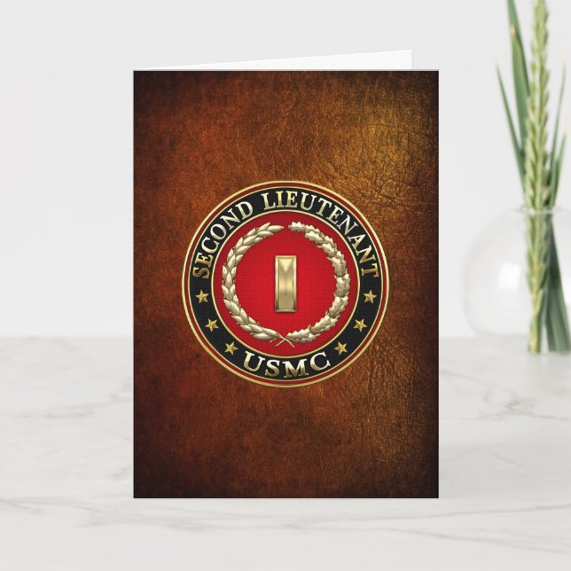Tarjeta Marines Estadounidenses: Segundo teniente (USMC 2n (Anverso)