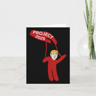 Tarjeta Marioneta de Donald Trump del Proyecto 2025