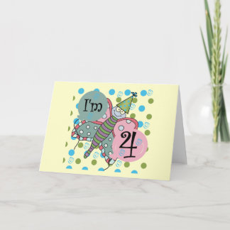 Tarjeta Mariposa 4 camisetas de cumpleaños y regalos