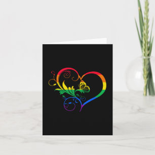 Tarjeta Mariposa Arcoiris Neurodiversidad Autismo Lgbt