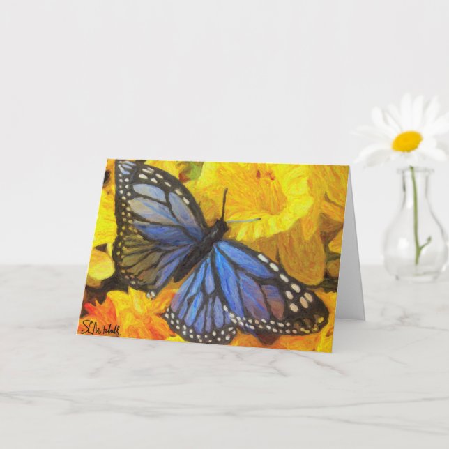 Tarjeta Mariposa azul de Steve (Planta pequeña)