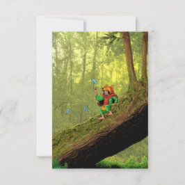 Tarjeta Mariposa Azul Poderosa Nizz