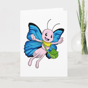 Tarjeta Mariposa con bolso