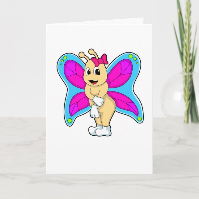 Tarjeta Mariposa con cinta (Anverso)