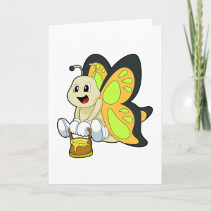 Tarjeta Mariposa con Miel